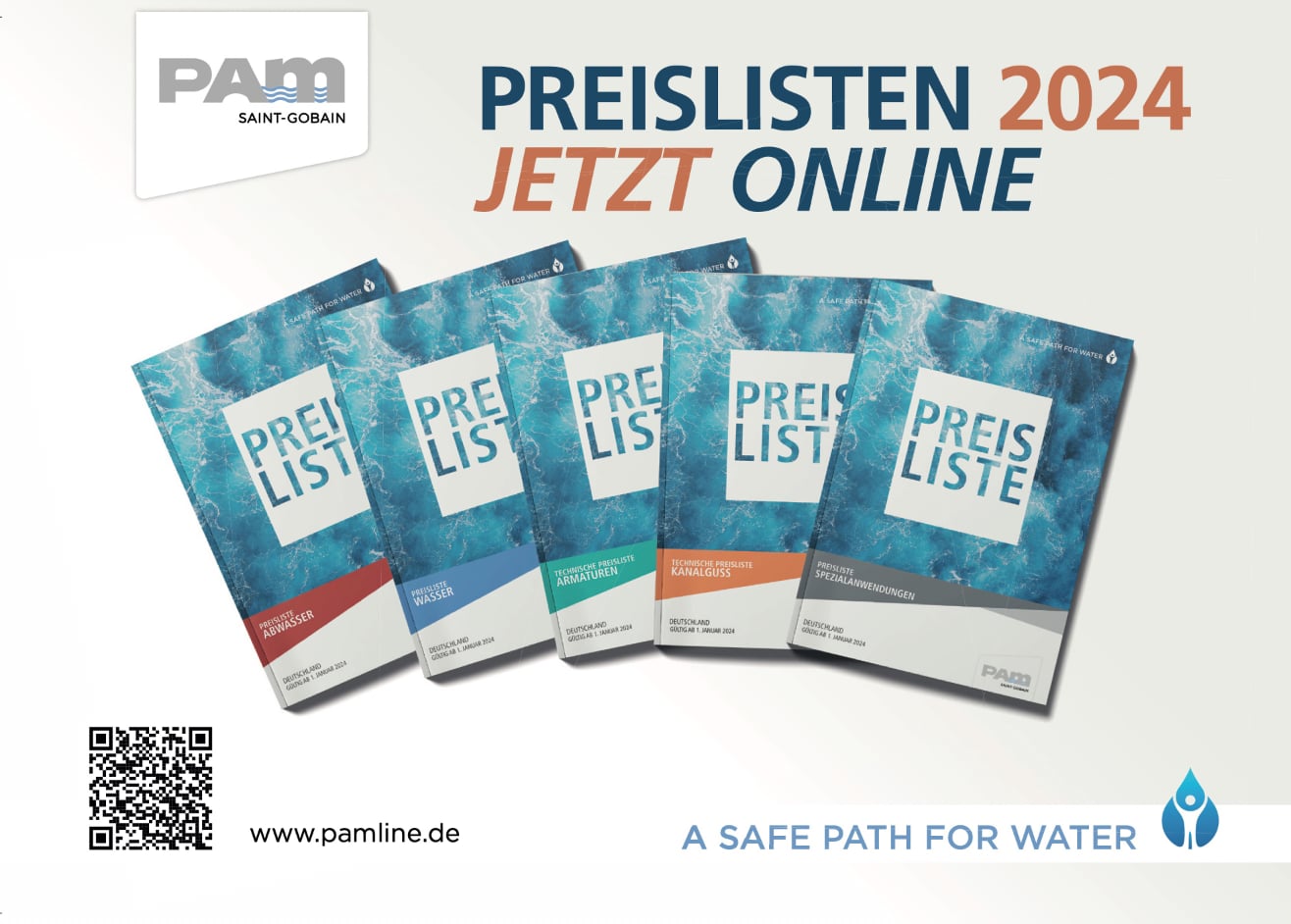 Neue Preislisten 2024 ab sofort online verfügbar Pamline.de